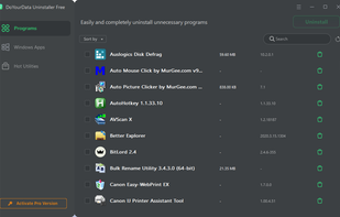 DoYourData Uninstaller screenshot 1