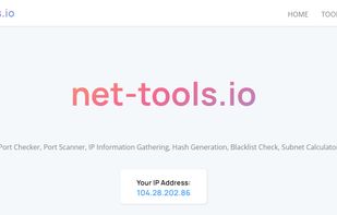 Net-Tools.io screenshot 1