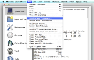 Mavericks Cache Cleaner screenshot 1