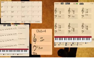 Jazz voicings and scales widgets