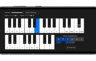 Electronic Piano running on a mobile device