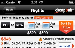 CheapOair screenshot 2