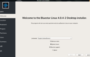 Bluestar Linux screenshot 1