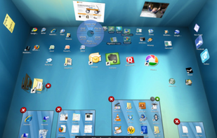 Bumptop screenshot 1