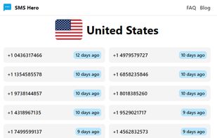 Lots of free temporary phone numbers to choose from the USA