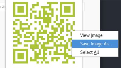 You can save QR codes as SVGs or PNGs.