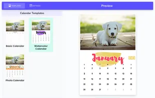 Custom Calendar Maker screenshot 1