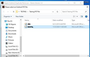 Regain Outlook Duplicate Remover Software screenshot 2