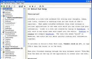 wikidPad screenshot 1