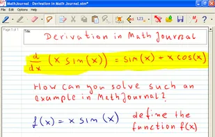 Derivation in MathJournal