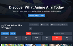 What Anime Airs Today screenshot 1
