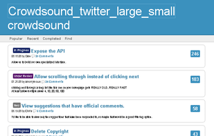 Crowdsound widget - User Surface