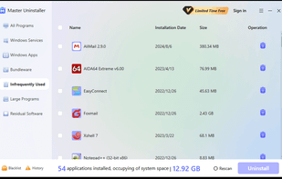 Master Uninstaller screenshot 1