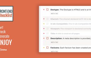 Front-End Checklist screenshot 1