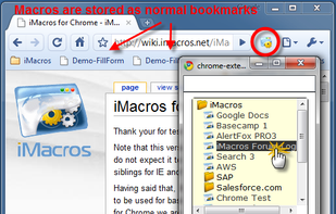 iMacros for Chrome