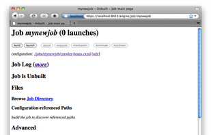 Heritrix screenshot 1