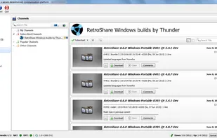 RetroShare screenshot 1