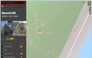 Showing crag on the map