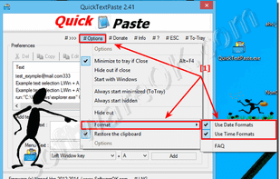 Date Time Format in QuickTextPaste!