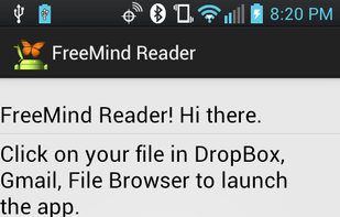 Freemind Reader screenshot 1
