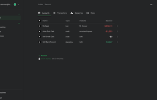 Connect all your accounts in one area.