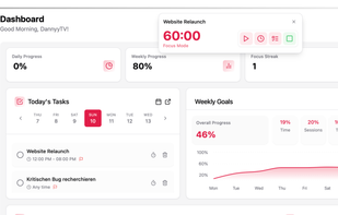 PomoDash screenshot 2