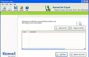 Kernel for Excel Repair screenshot 1