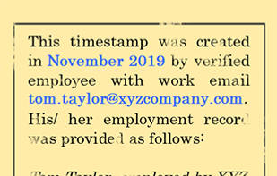 Example of Timestamp