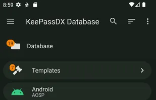 KeePassDX screenshot 1