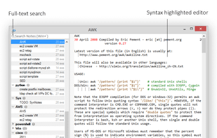 SynNotes screenshot 1