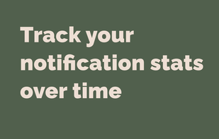 Track notification statistics