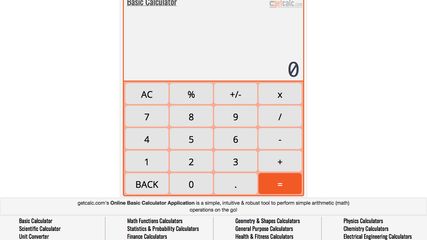 Getcalc: Getcalc.com Is A Simple, Intuitive & Robust Online Calculators ...