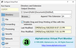 Virtual Port Monitor screenshot 1