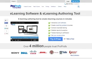 ProProfs eLearning Authoring tool screenshot 1