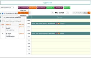 MocDoc Hospital Management software screenshot 1