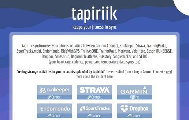 tapiriik Automatically synchronize your fitness activities between Garmin Connect AlternativeTo