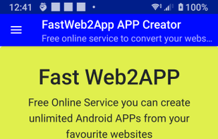 FastWeb2App screenshot 2