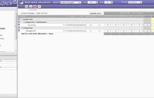 Real work allocation