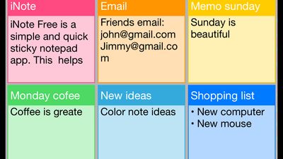 iNote - Sticky Note by Color on the App Store