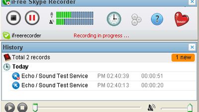 iFree Skype Recorder screenshot 1