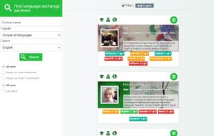 Search for Language exchange partners