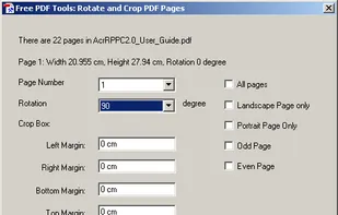 Rotate PDF Pages, but only 90, 180 or 270°