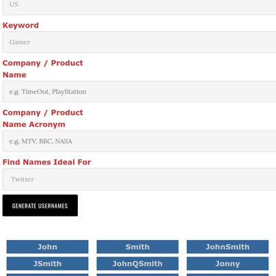 Real Username Fixer - Example John Smith Search
