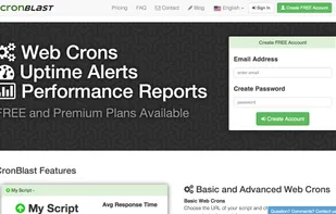 CronBlast home page