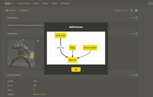 Browse references between elements