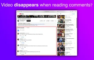 YouTube Comments to Right screenshot 1