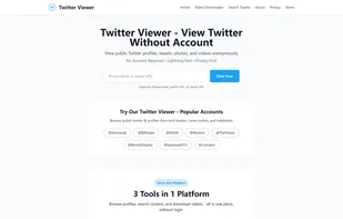 Browse any Twitter profile without creating an account