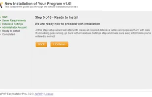PHP EasyInstaller screenshot 2