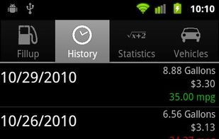 Mileage screenshot 1