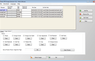 Free PDF Image Extractor 4dots screenshot 2